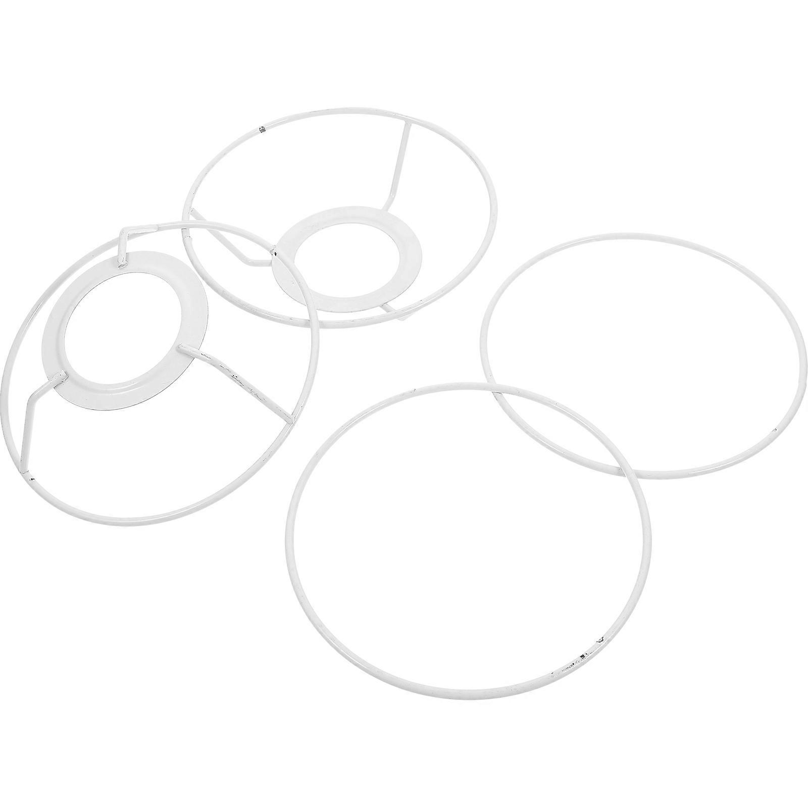 Lampshade Frame Ring for Ceiling Lamp 4Sets Iron Holder Accessories