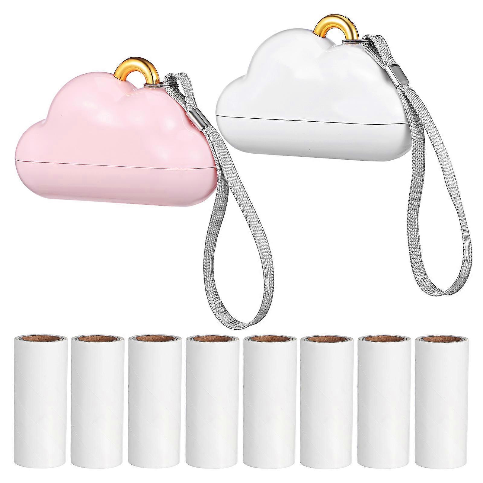 Protective Case Lint Roller Pet Hair Remover for Clothes 10Pcs