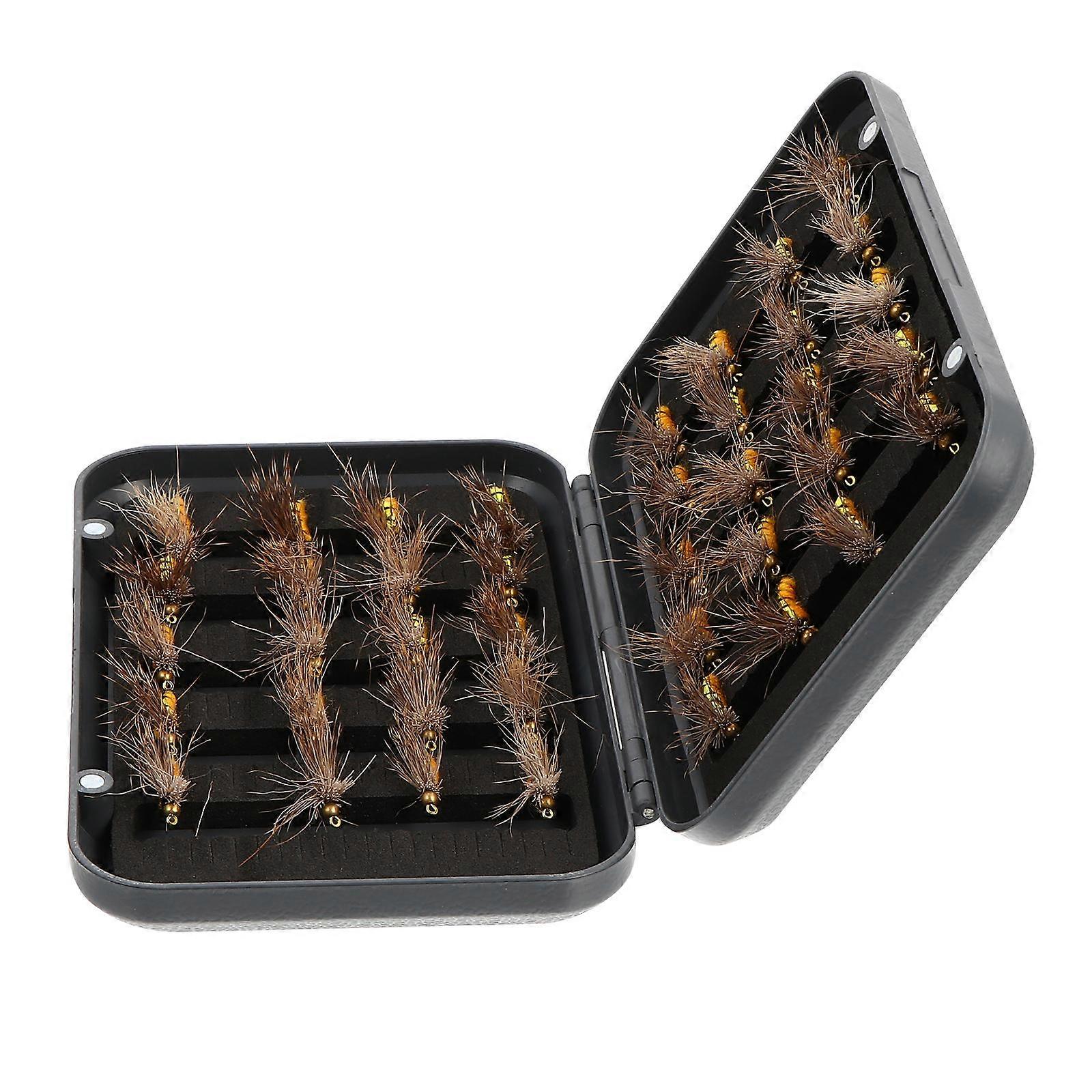 80 Pcs Fishing Hooks Featuring Realistic Fly Shape Ideal For Fishing Lovers With Convenient Storage Case