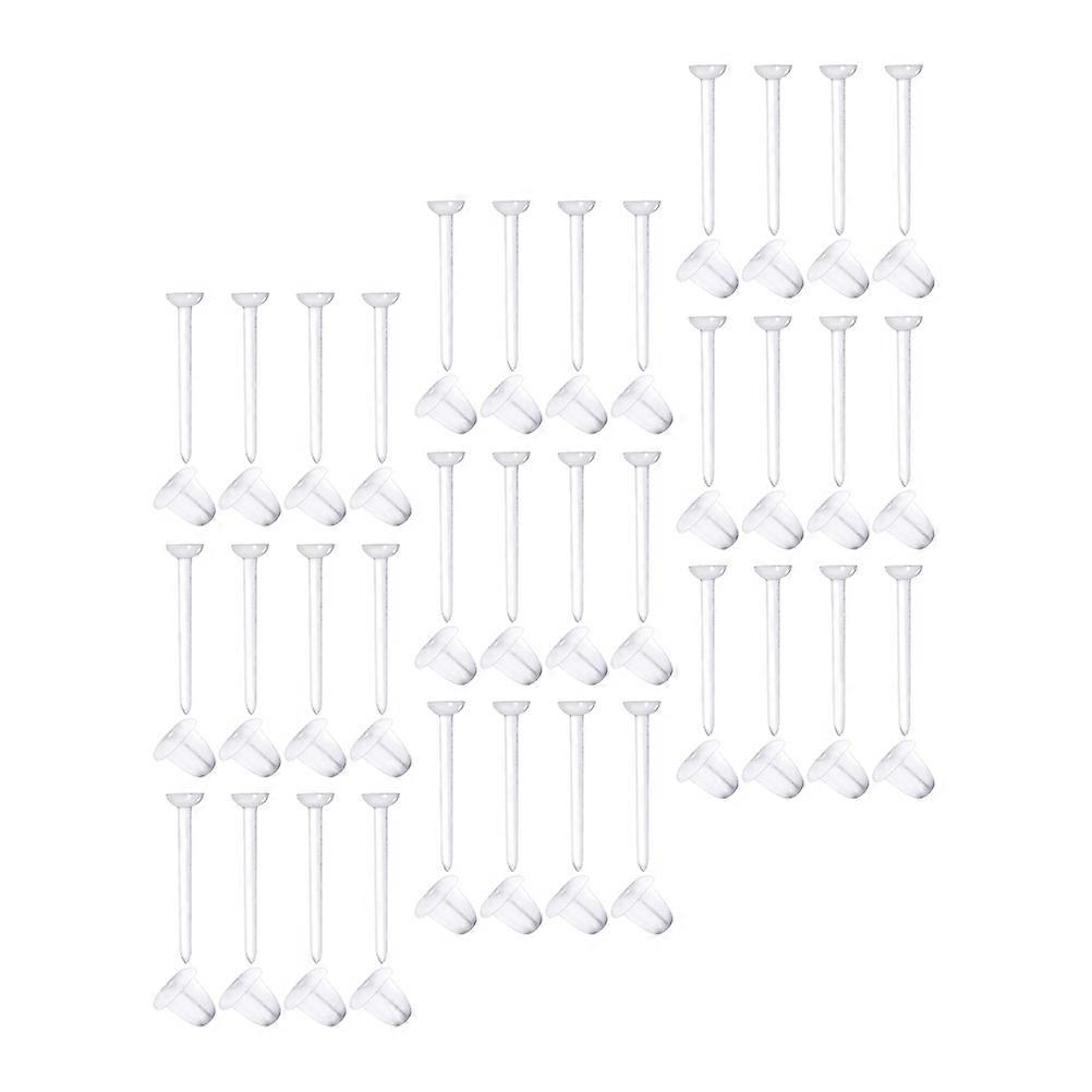 Earring Backs Plastic Earring Findings for Ear Use 100Pairs Simple Style