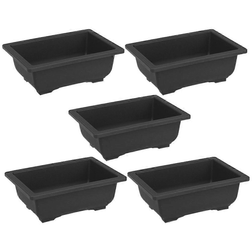 Plastic Rectangular Flower Pots for Bonsai Planting 20Pcs Set