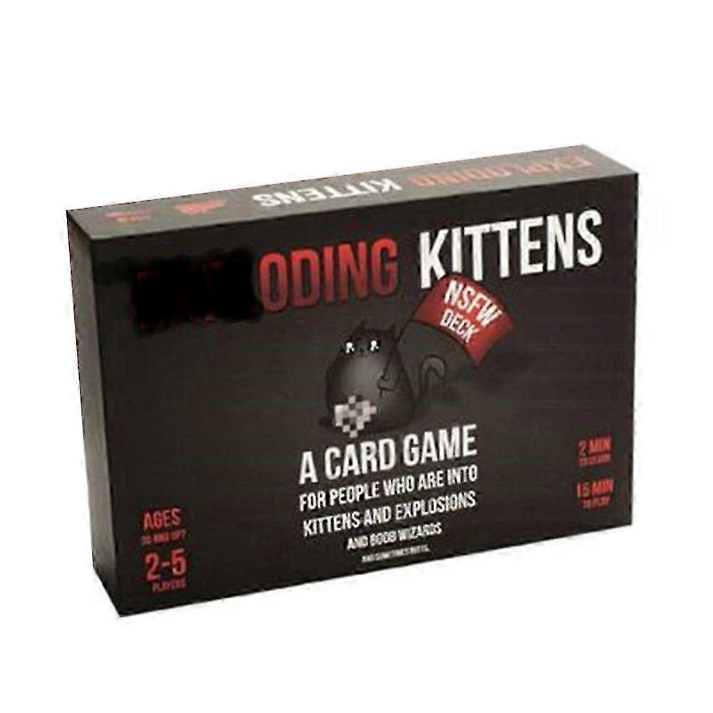 25-26 Exploding Kittens NSFW Card Expansion Deck Game Black