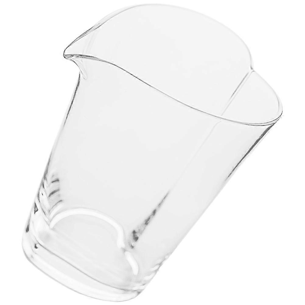 Glass Milk Pitcher Heart Design for Serving Milk Or Juice 3Pcs