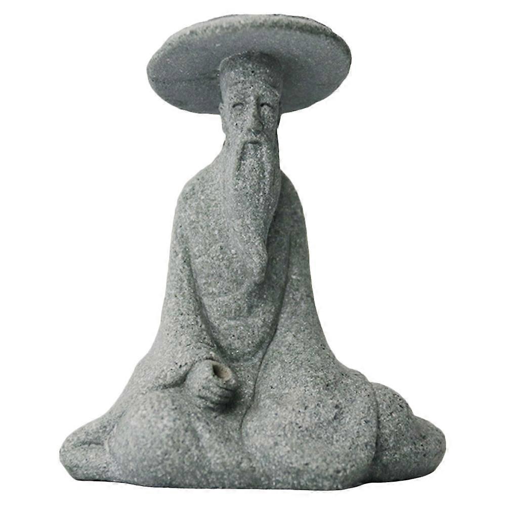 Fishing Elder Landscaping Prop for Garden Decoration 2Pcs Grey Model