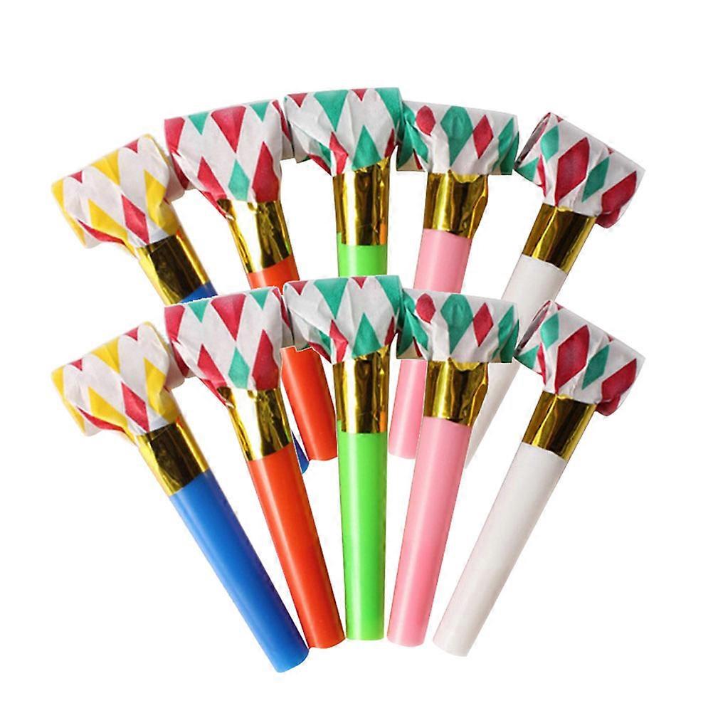 Party Toys Whistle Noise Maker Fun Props for Kids 300Pcs Assorted Colors