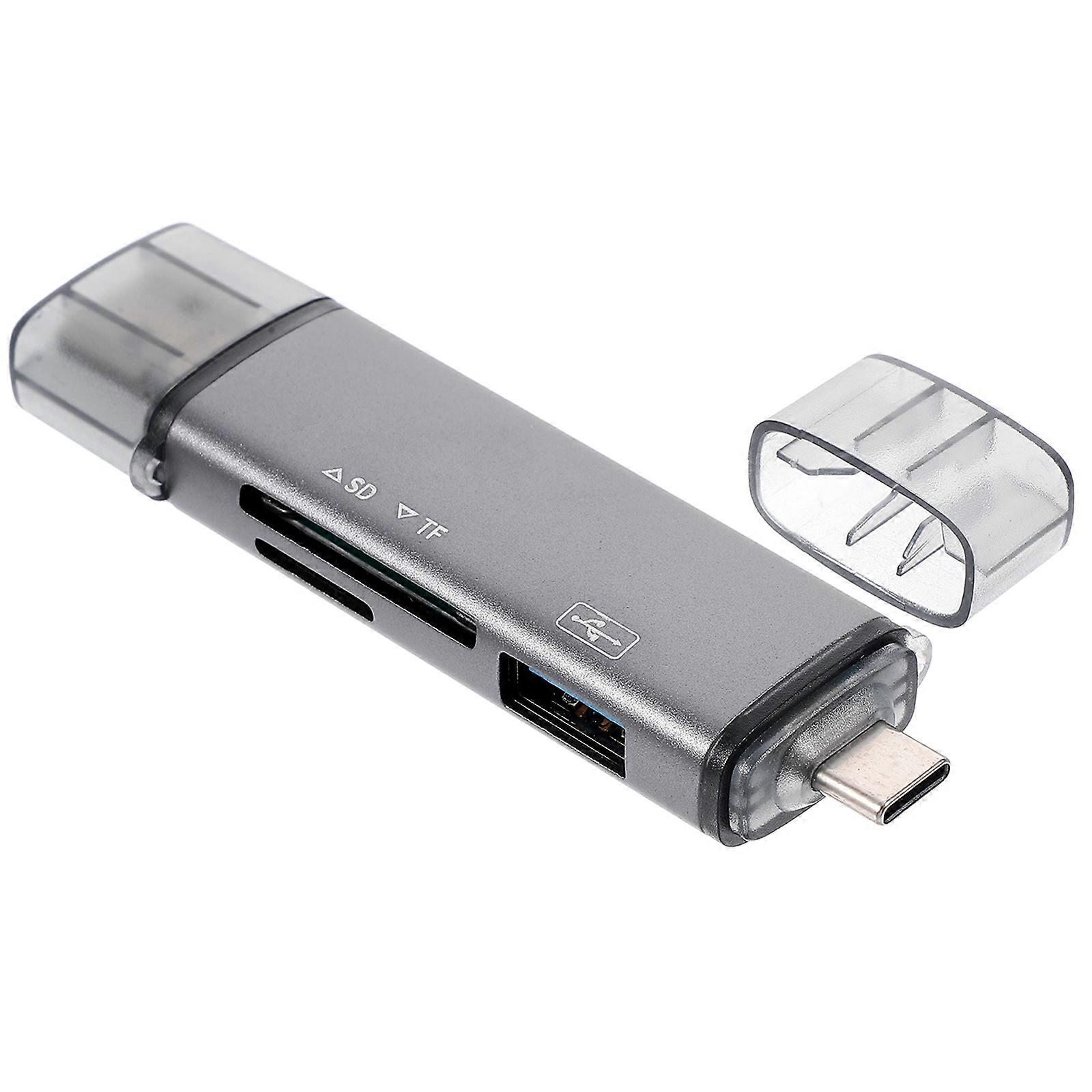 Card Reader USB Multipurpose Memory Card Reader Accessory 2Pcs for Phones