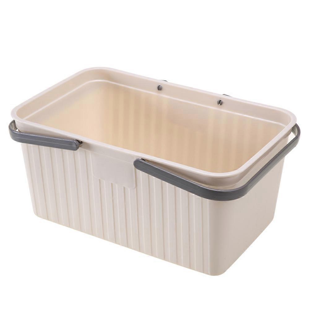 Shower Organization Portable Plastic Bath Basket Home Users Bathroom Use 1Set
