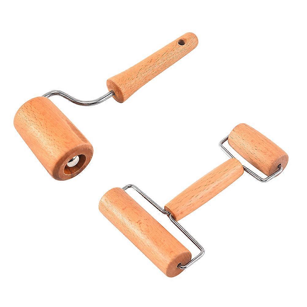 Dough Roller Wooden Rolling Pin for Kitchen Baking Use 4Pcs