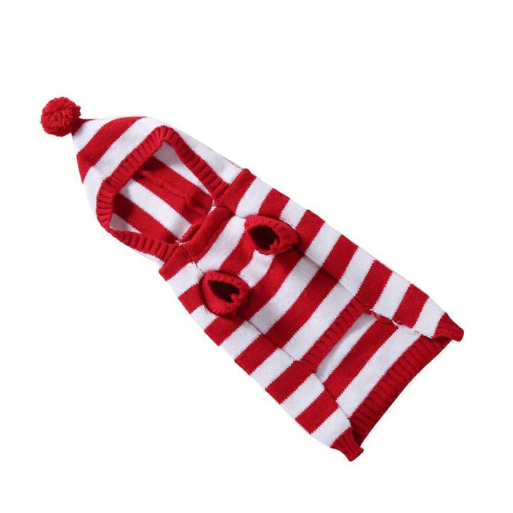 Assorted Color Dog Sweater Knitting for Christmas Party 2Pcs Pet Apparel