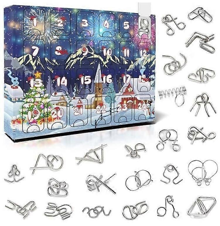2025 Advent calendar Advent Calendar with Metal Puzzles  Daily Brain Exercise until