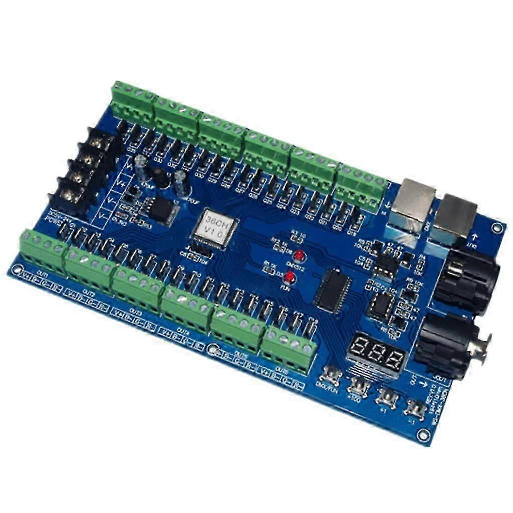 36CH DMX512 Dimmer Controller,36 Channel Decoder 13Group RGB Output,36CH LED Driver,MAX 3A XRL 3Pin