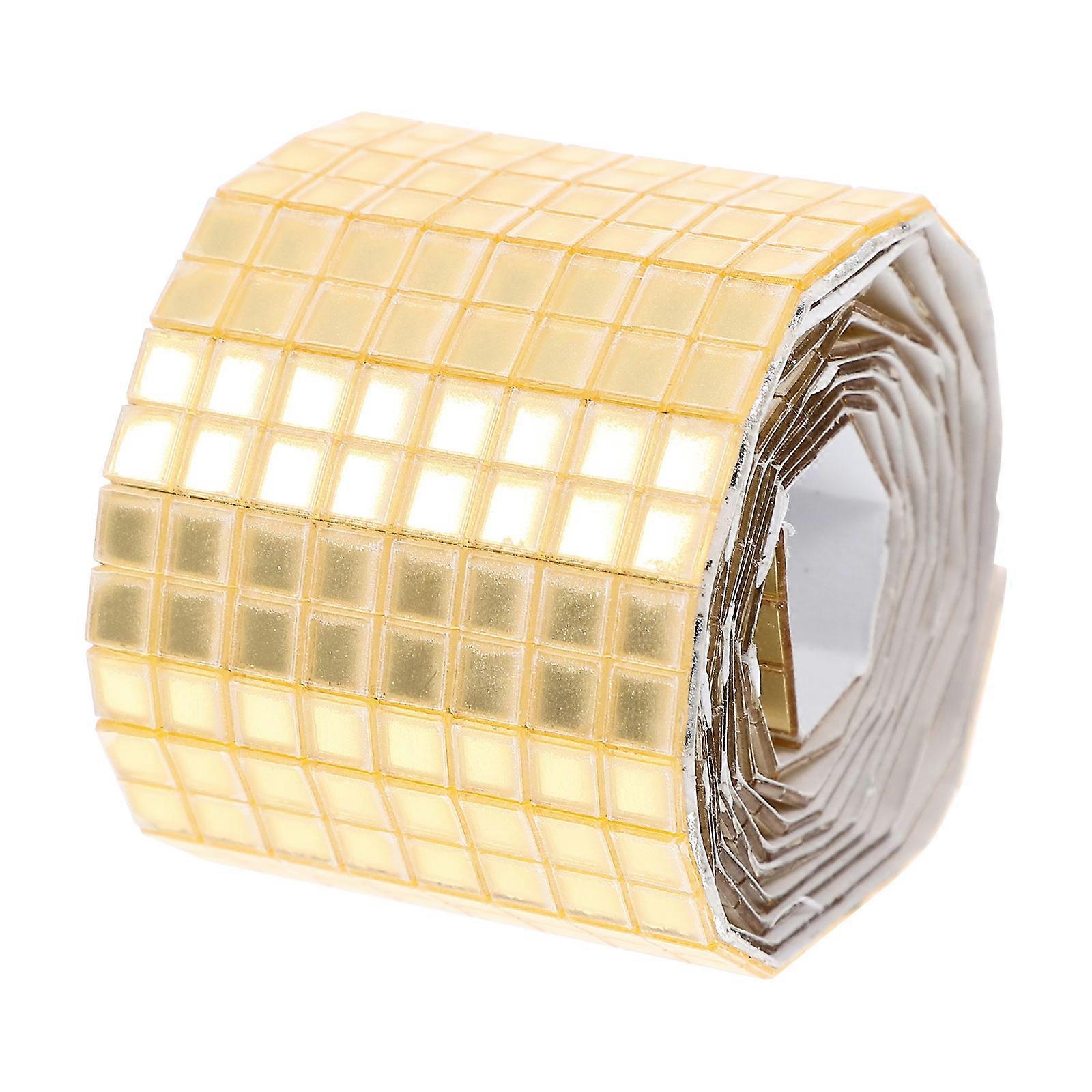 Mirror Tiles Self Adhesive Square Mosaic Sticker for Decoration 1 Roll