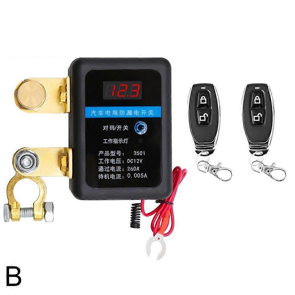 Smart Battery Disconnect Switch 12V 260A Auto Power Off Remote Control Battery Saver For Cars Trucks RVs