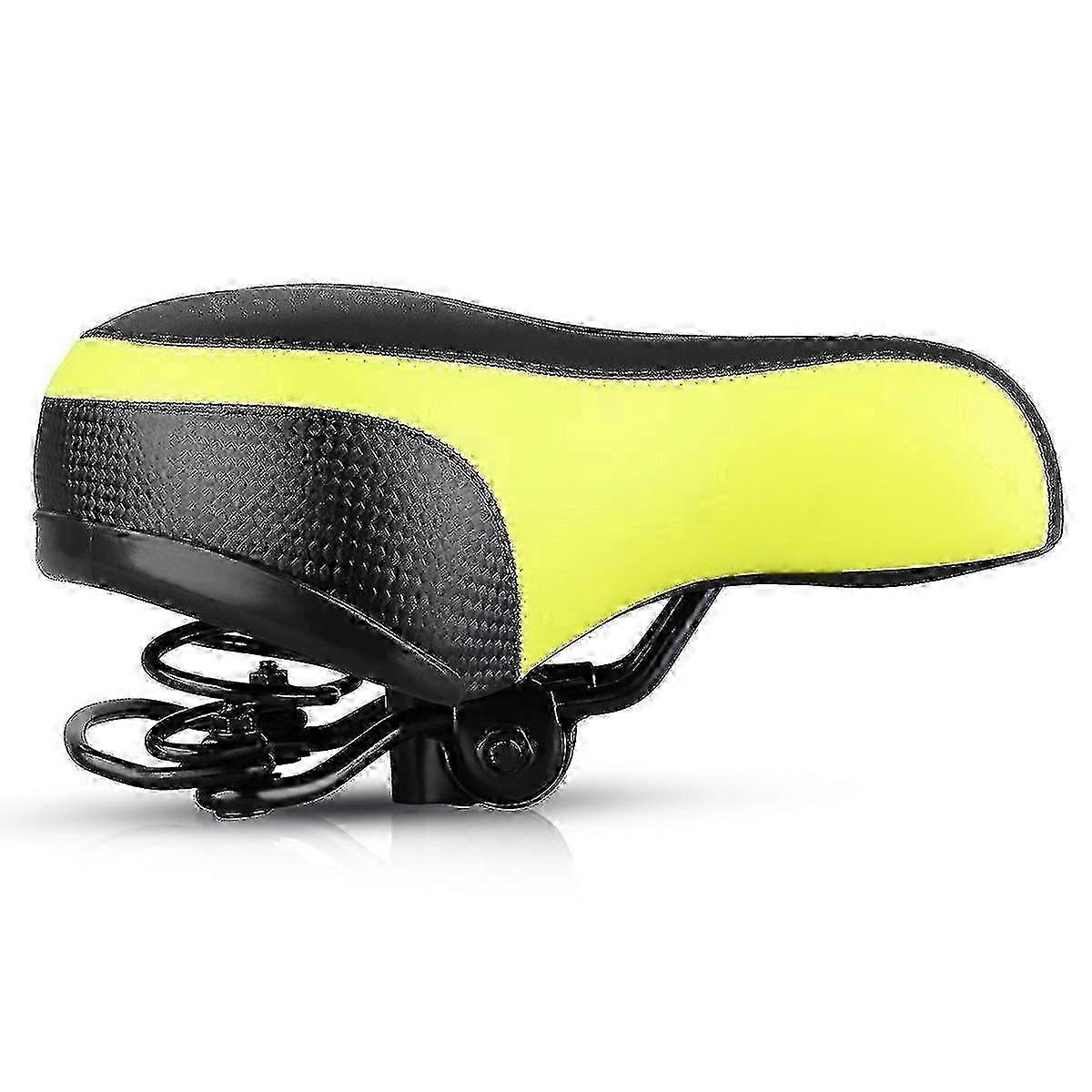 Komfort, cykelstol, cykelkudde, reflekterande, stötdämpande, konstläder--F