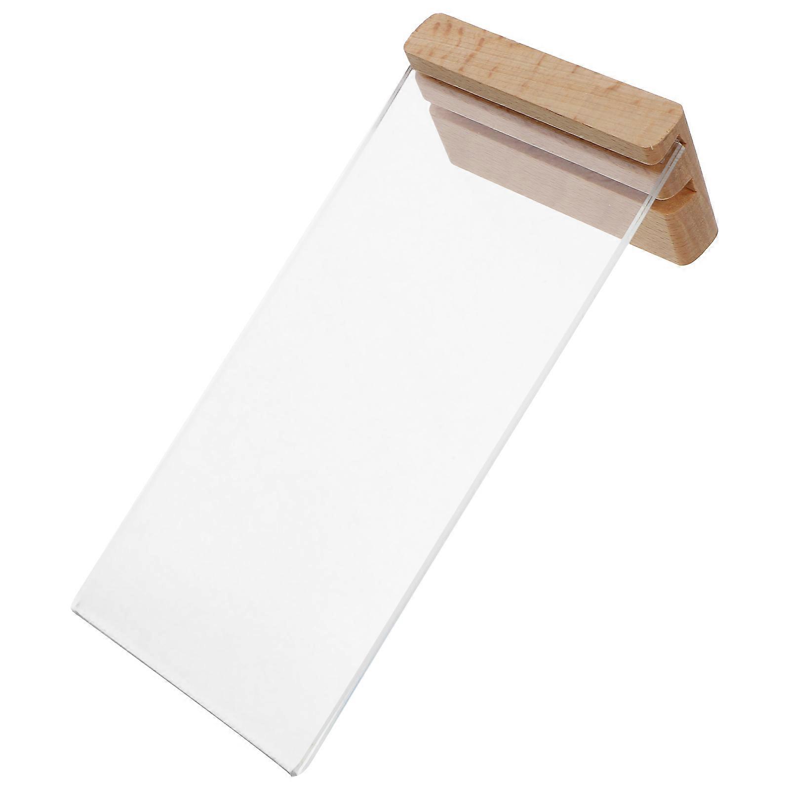 Tabletop Acrylic Sign Holder for Brochure Display Stand 1Set Transparent