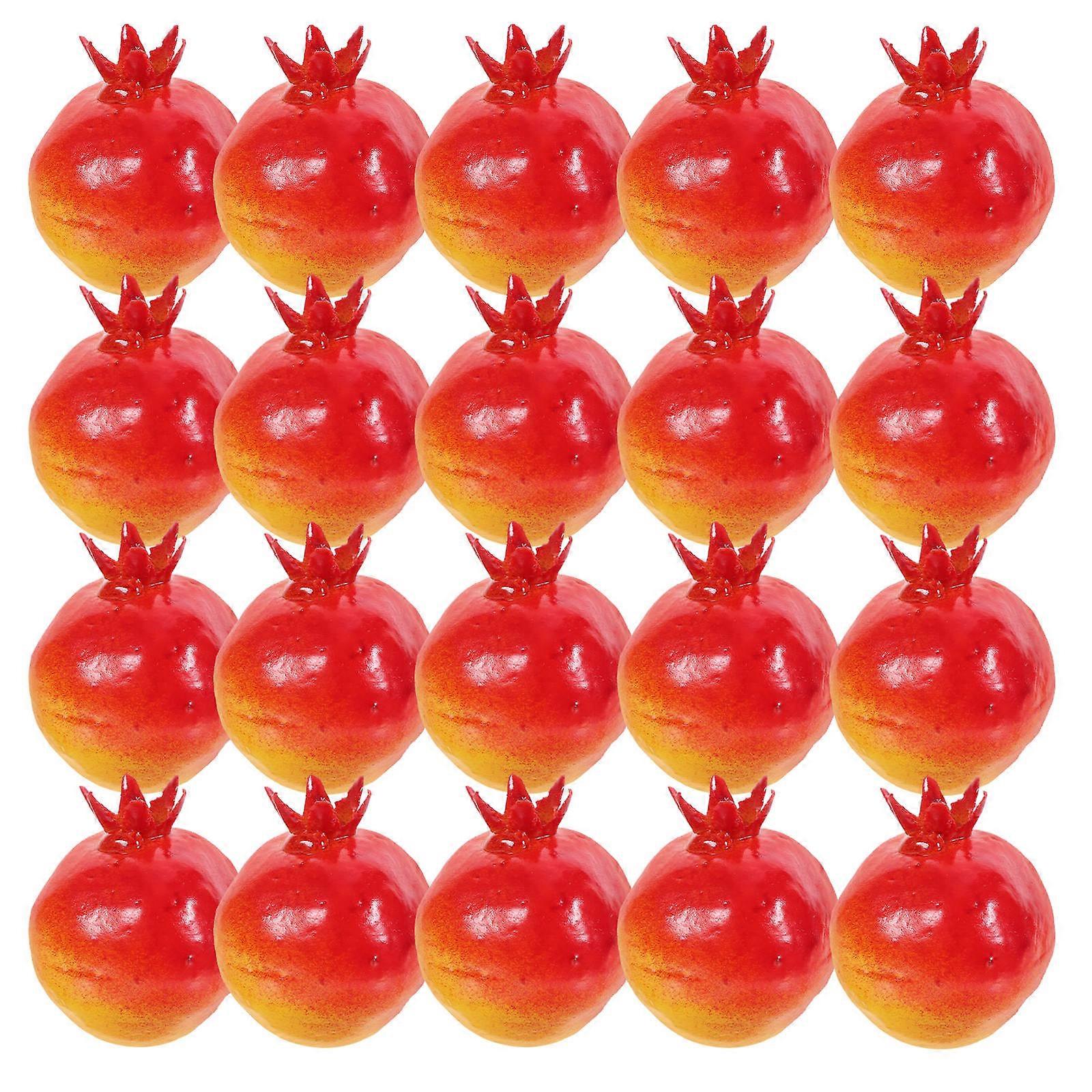 Artificial Pomegranate Models for Decoration 80Pcs Foam Multi Color