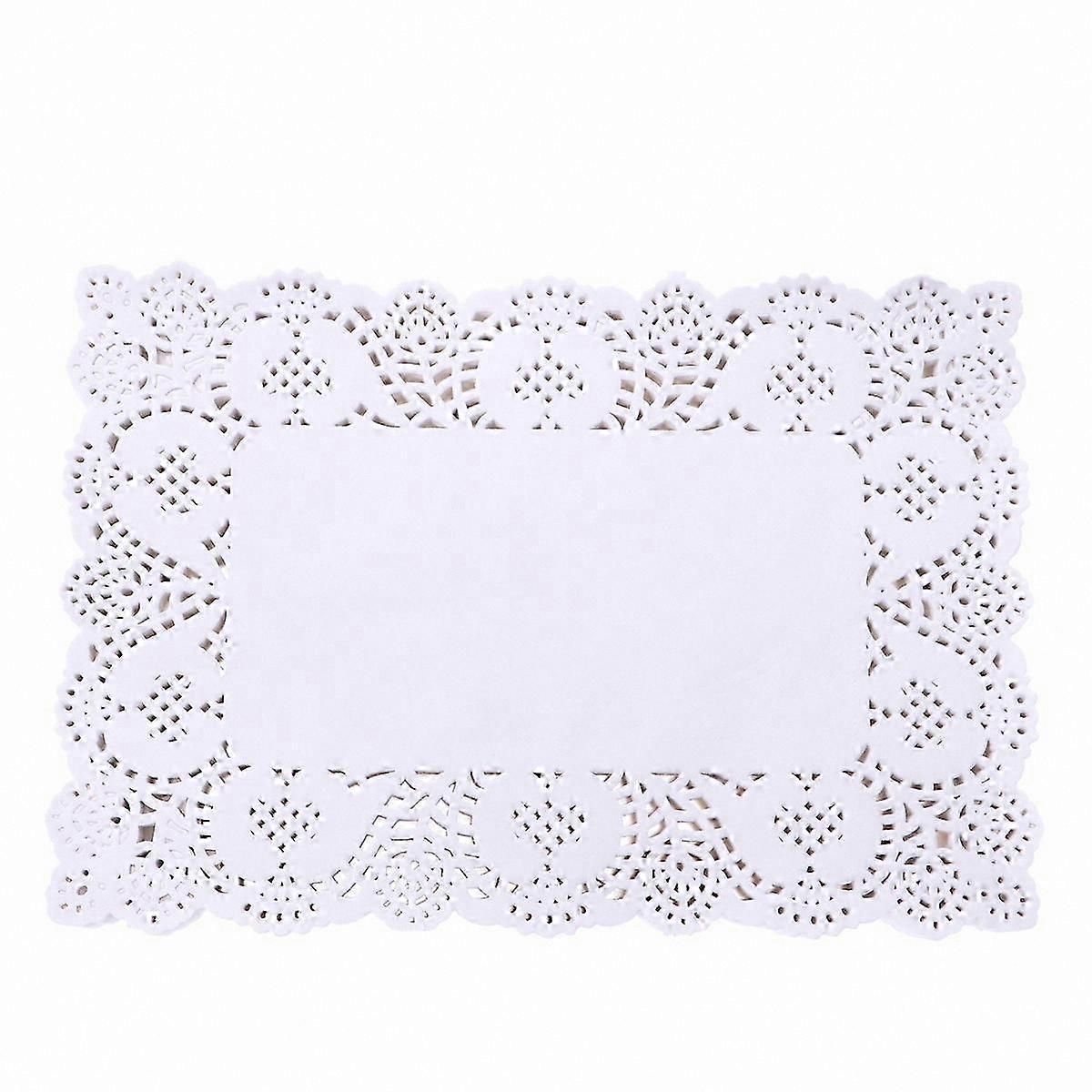 140-Pack Absorbent Lace Paper Doilies for Cake Box Liners and Food Presentation