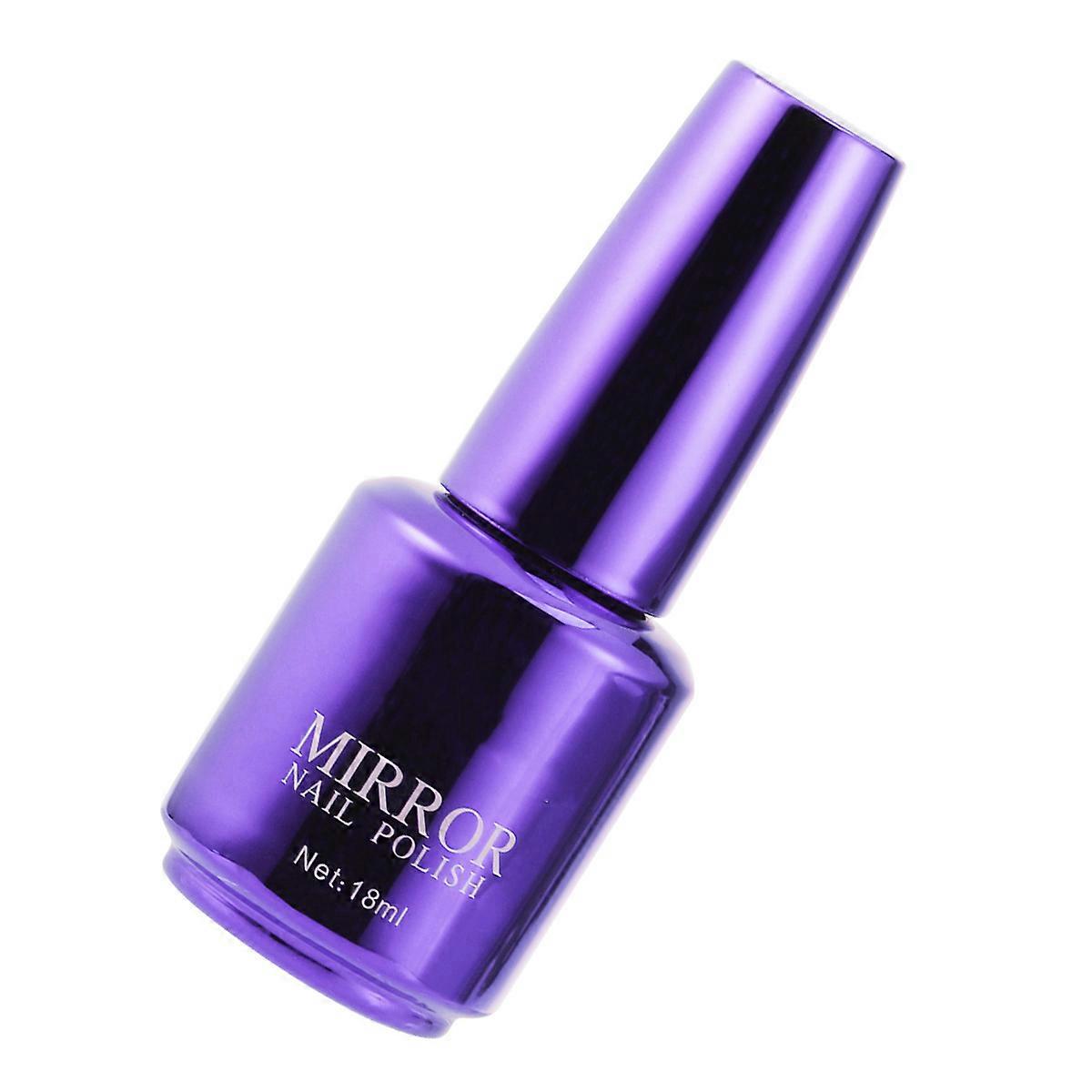 Purple Mirror Nail Polish Metallic Varnish for Nail Use Gel Accessory