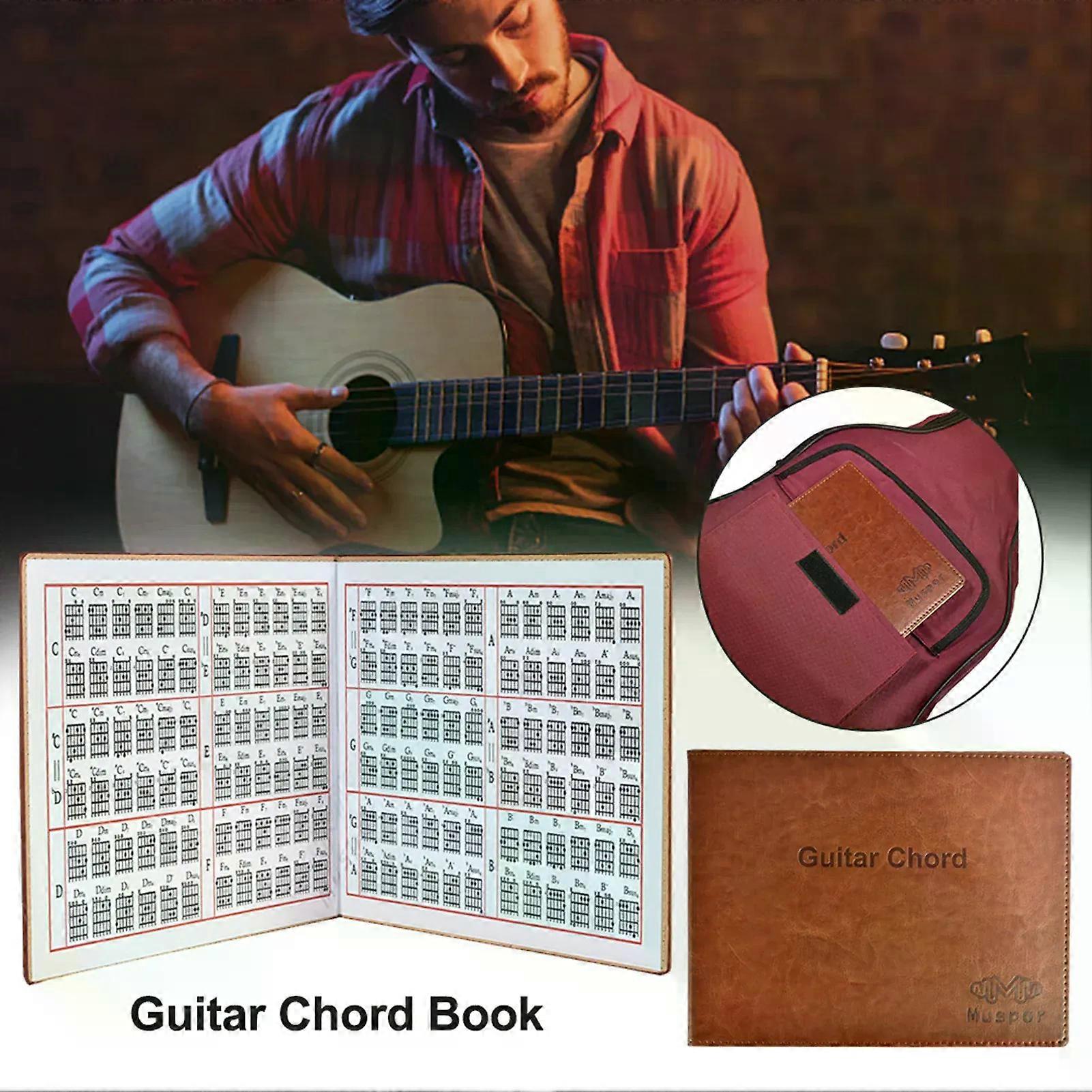 6 String Acoustic / Classical / Electric Guitar Chord Book Paperback Chart