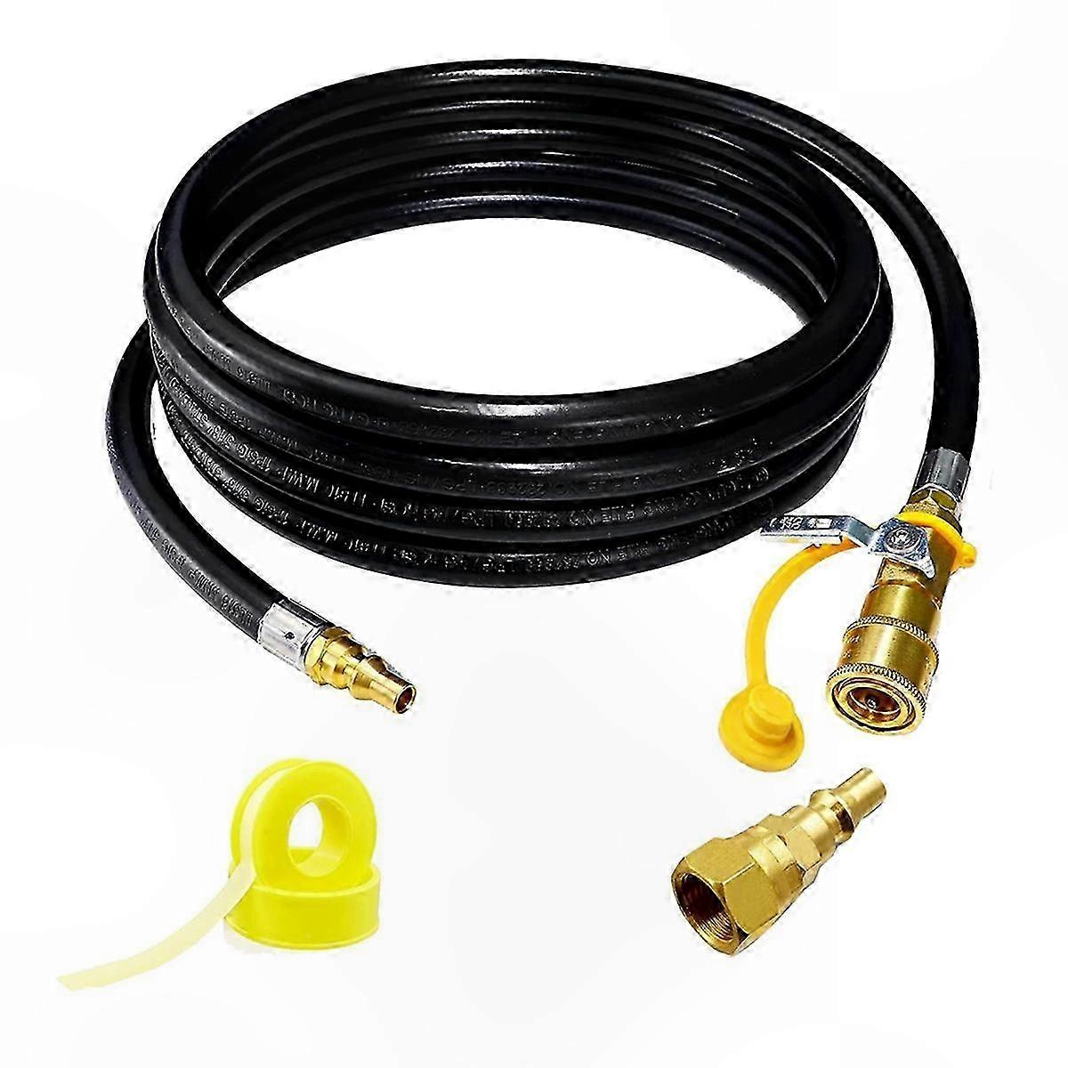 12FT Quick Connect Propane Hose for RV and Grill Connection