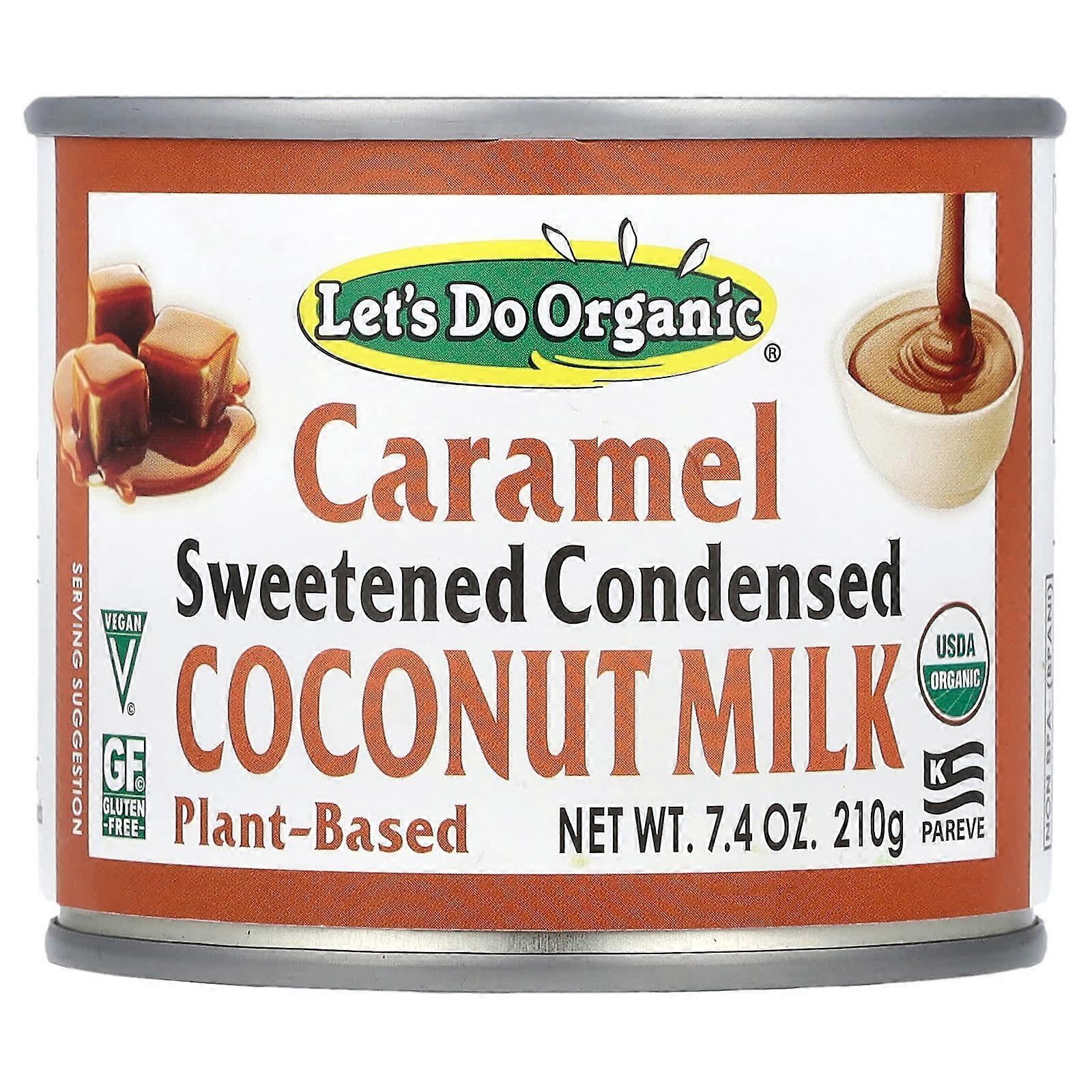 Let's Do OrganicÃÂÃÂ¬ÃÂÃÂ, Sweetened Condensed Coconut Milk, Caramel , 7.4 oz (210 g)