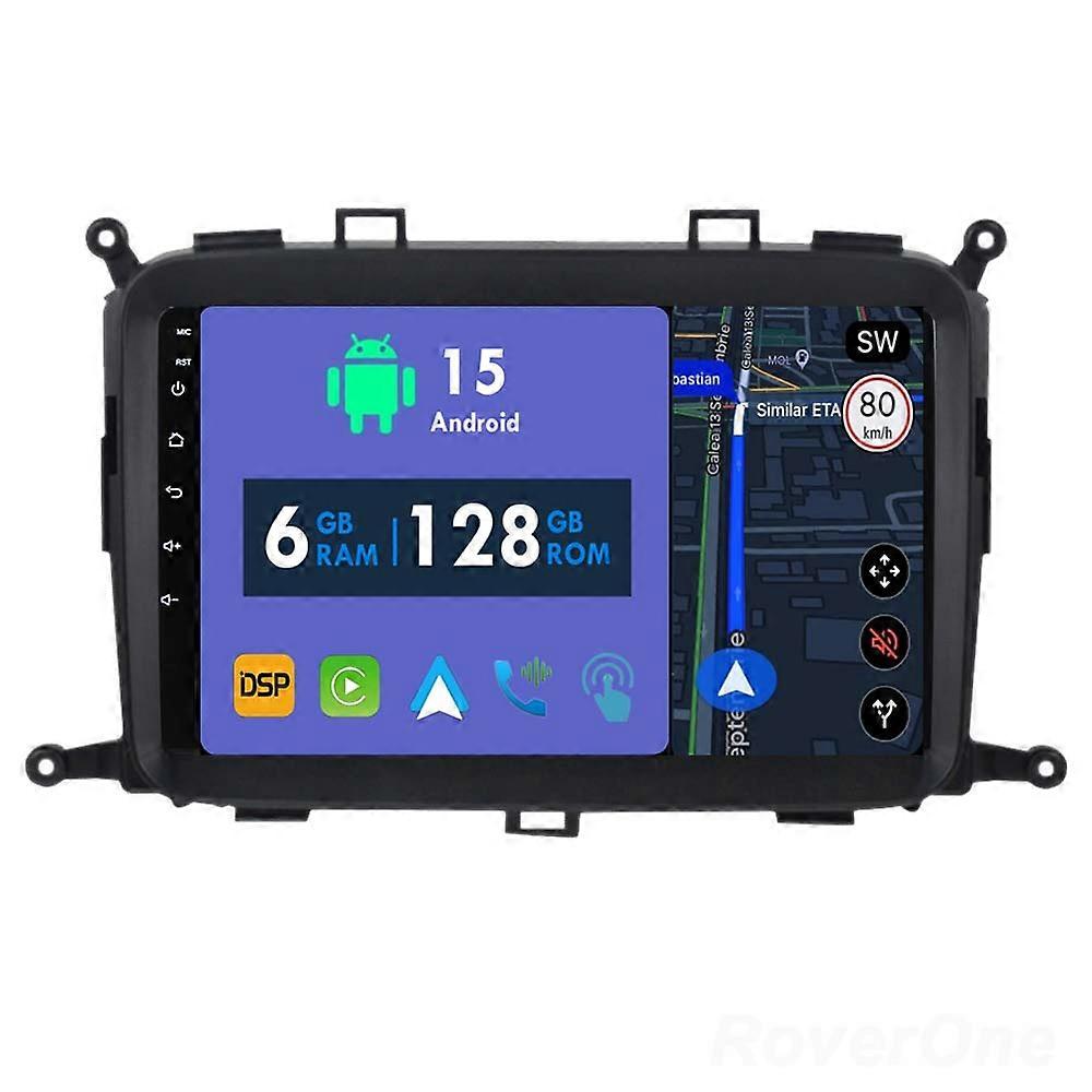 Car Radio 6G+128G CarPlay GPS Navigation Head Unit for Kia Carens RP 3 III 2013 - 2019 Android Auto Bluetooth Stereo Touch Screen
