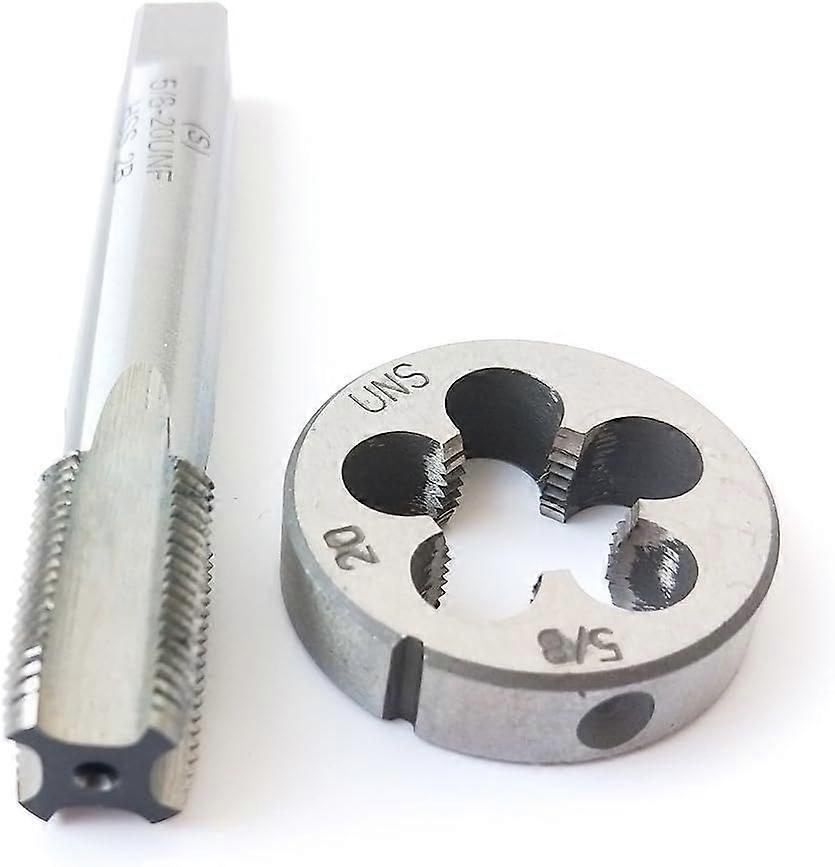 5/8-20 HSS Tap And Die Set UNF Machine Thread Tap And UNS Round Thread Die Right Hand