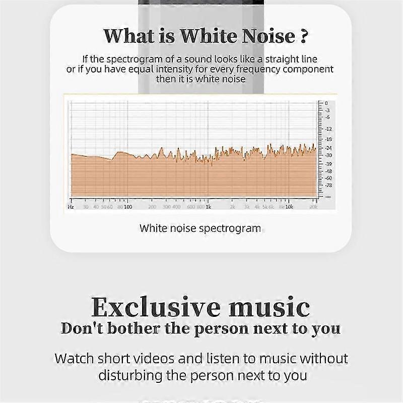 Bone Conduction Pillow Speaker, Wireless Bluetooth Stereo Sound Box, White Noise Speaker for Improve