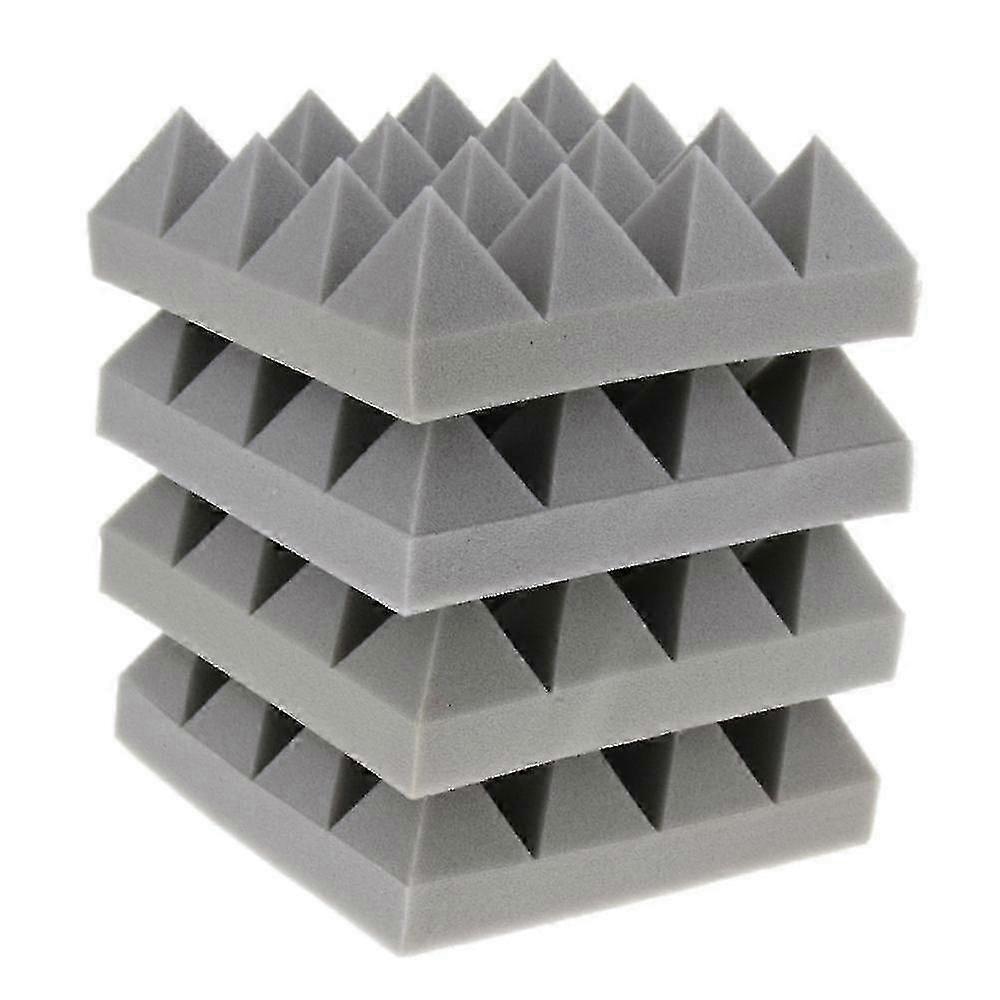 Gray Acoustic Foam Panel - Soundproofing Piece for Homes & Studios