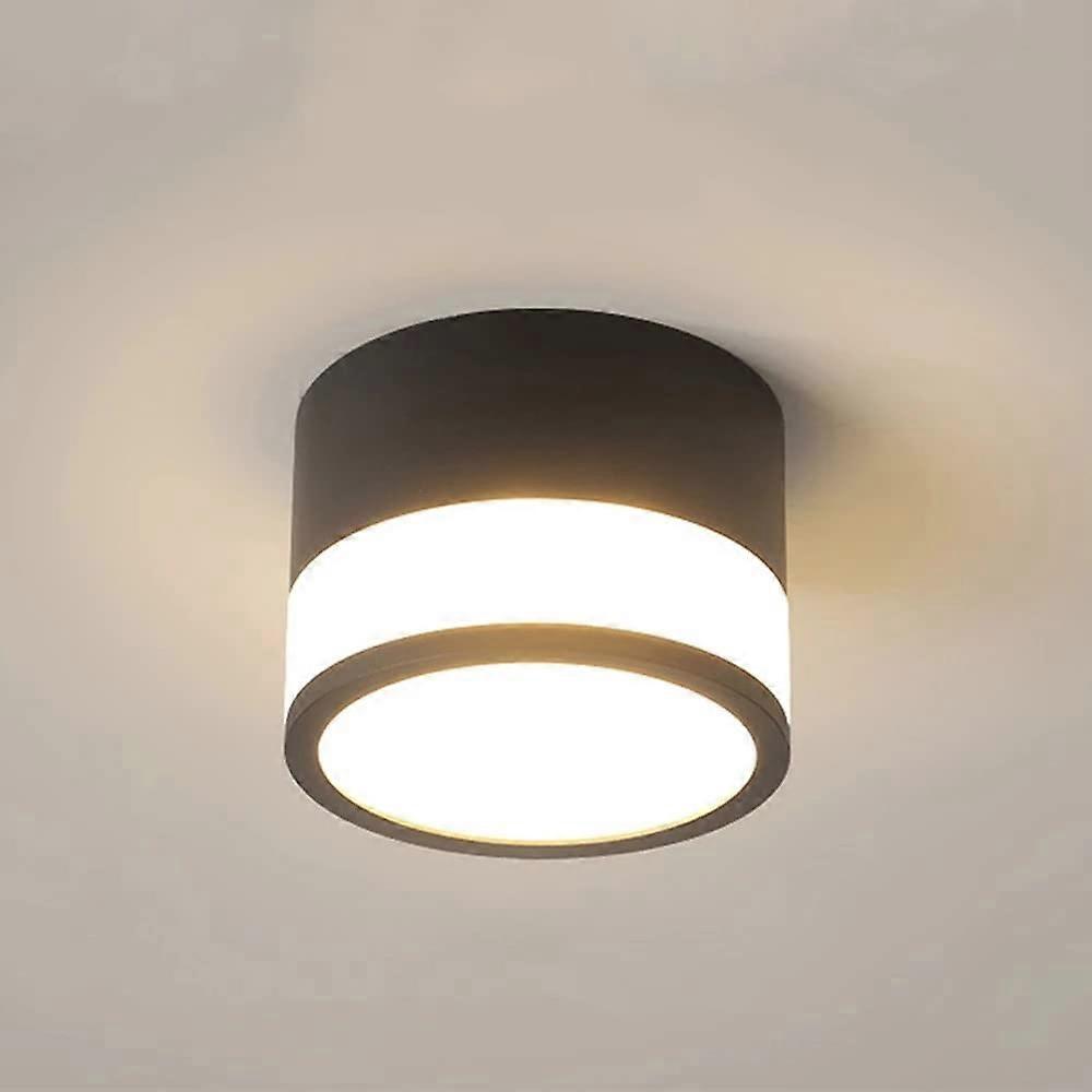 Led Downlight Surface Mounted Spotlight 7W Colorful LED Ceiling Disk Light 3000K/4000K/6000K Sloped Vaulted