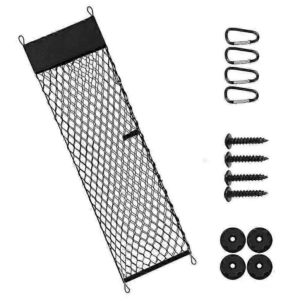 Car trunk net bag double-layer vertical net fit for Ford Maverick