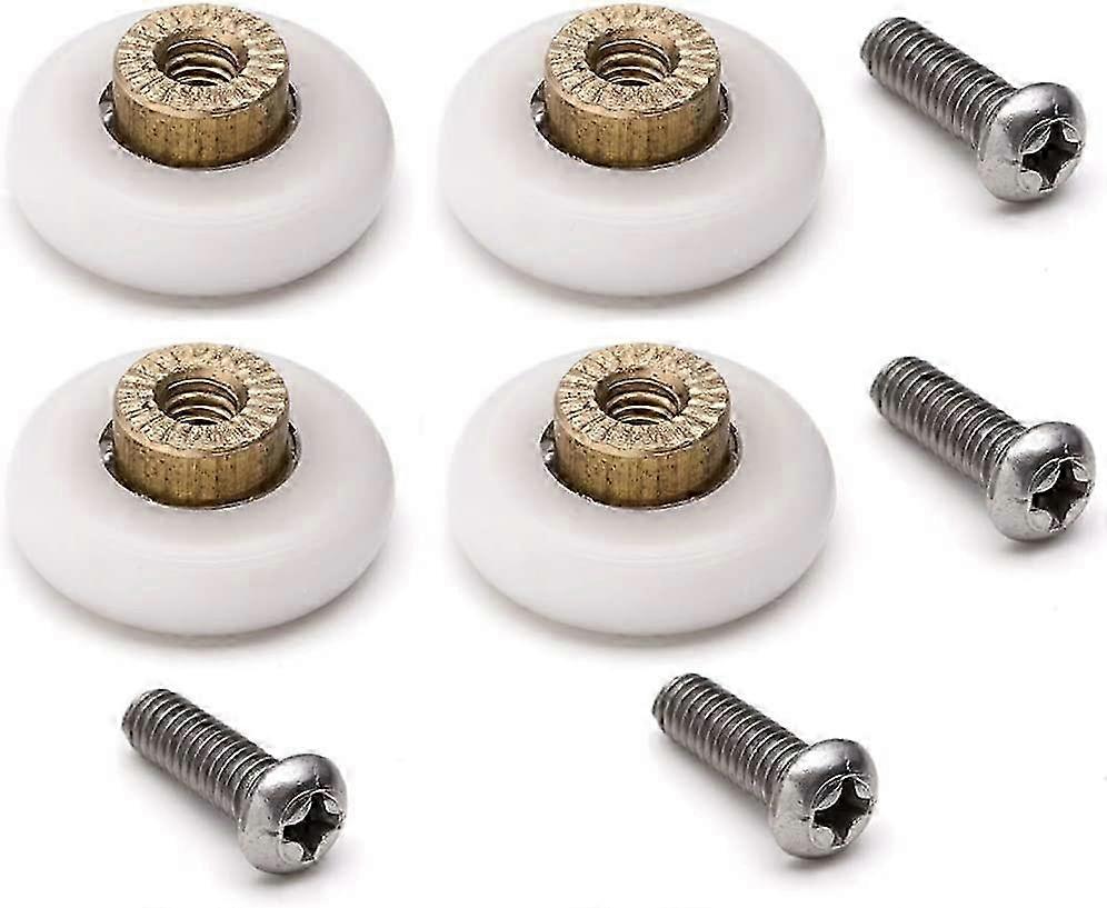 2025 Set Of 4 Spare Casters For Sliding Shower Door With M4 Diameter 19 Mm Screws