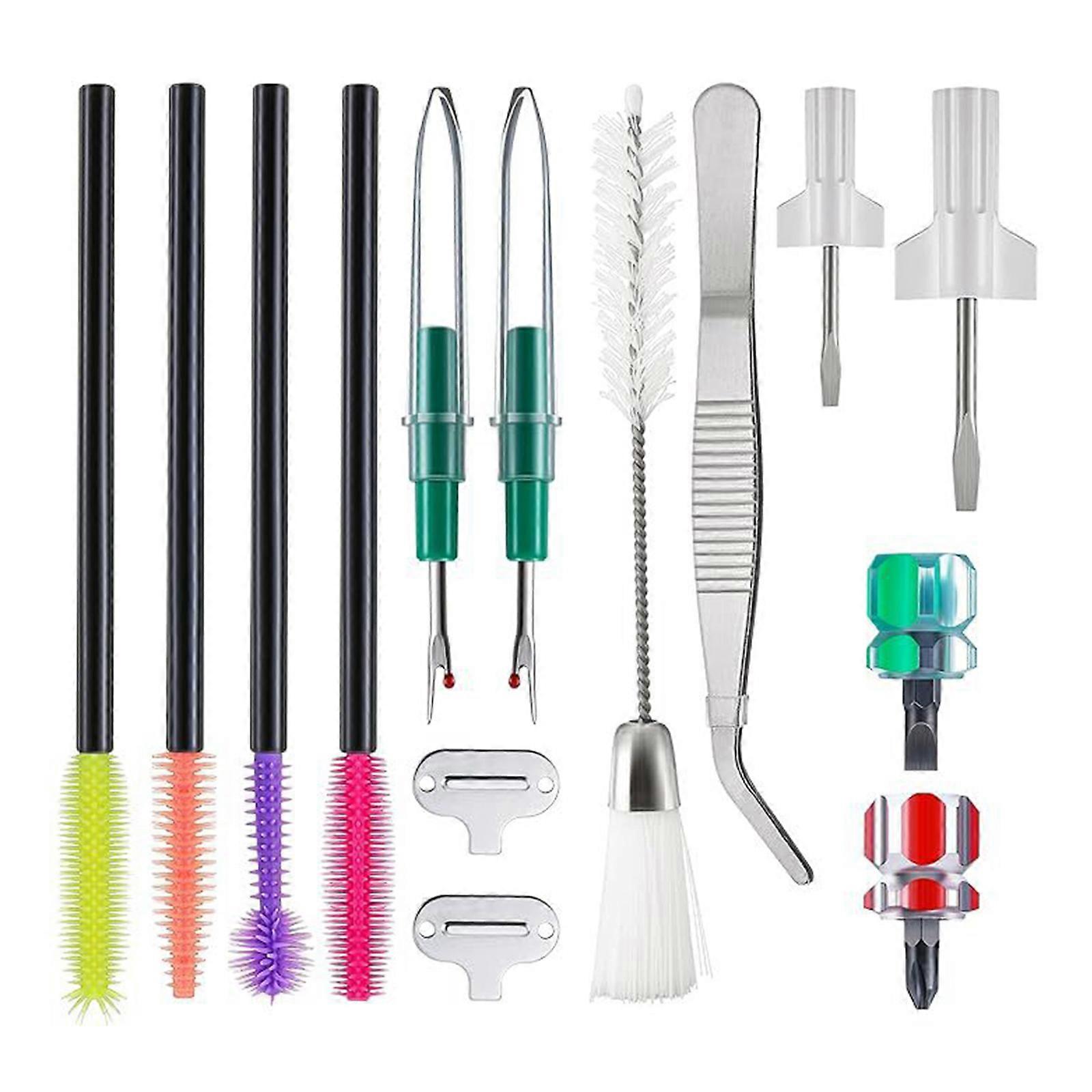 Sewing Machine Accessories With Tweezers Brushes Seam Unpicker and Screwdrivers for Improved Sewing Efficiency Multicolor