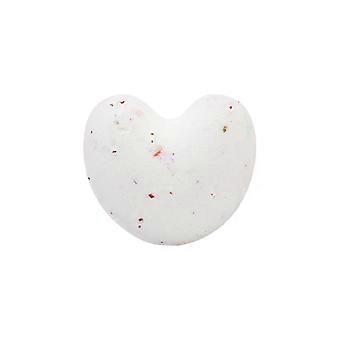 Milk 40g, Heart-shaped Bath Salt Balls, Exfoliating Fried Salt Bath Salt Balls, Bath Salt Balls, Soaking Bath Balls, Bubble Bath Balls
