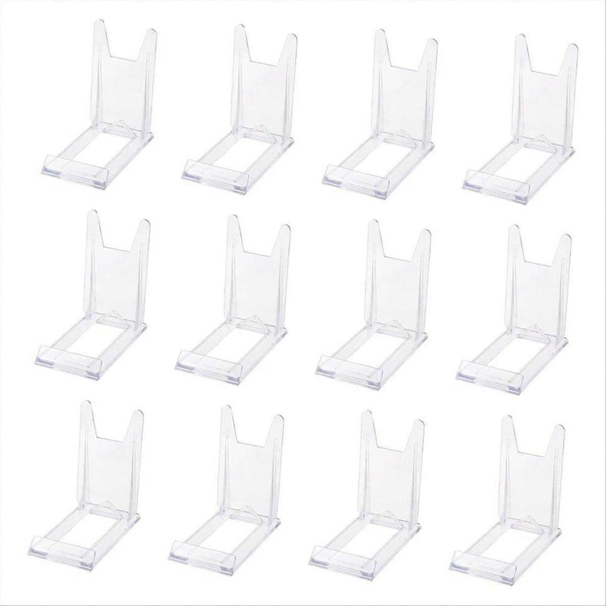 12 Photo Stands, Book Stands Transparent Adjustable Stand Plate Display Stand for Displaying Artwor