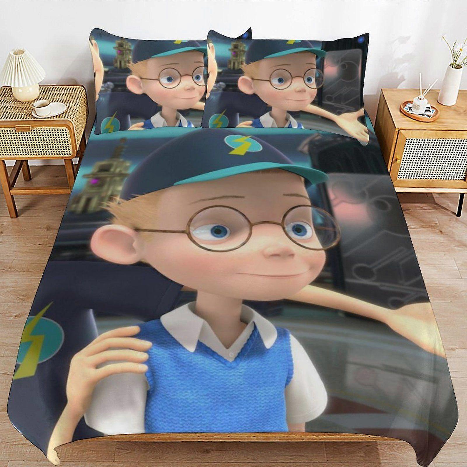 d567 Meet the Robinsons Premium Comfort Thread Line Simple Function Reliable Fit Duvet Cover Sets Bed Solution b567