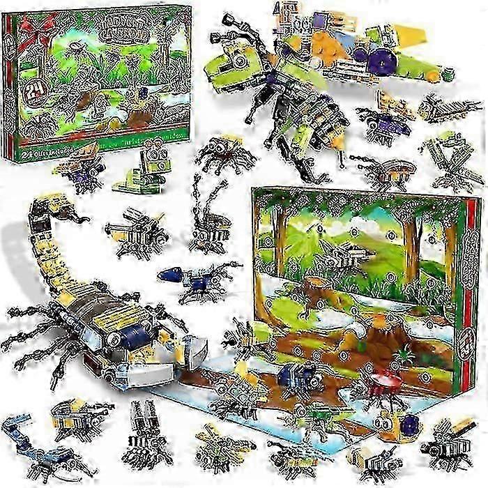 2025 Advent Calendar with 24 Animal Building Blocks - 24 Day Christmas Countdown Calendar Surprise Boxes