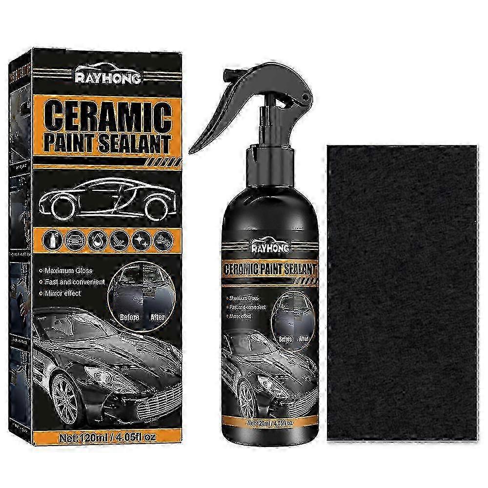 120ml Rapid Ceramic Paint Sealant Kit Nano Ceramic Coating Extreme Repellence Paint Sealant Mirror Effect Maximum Gloss