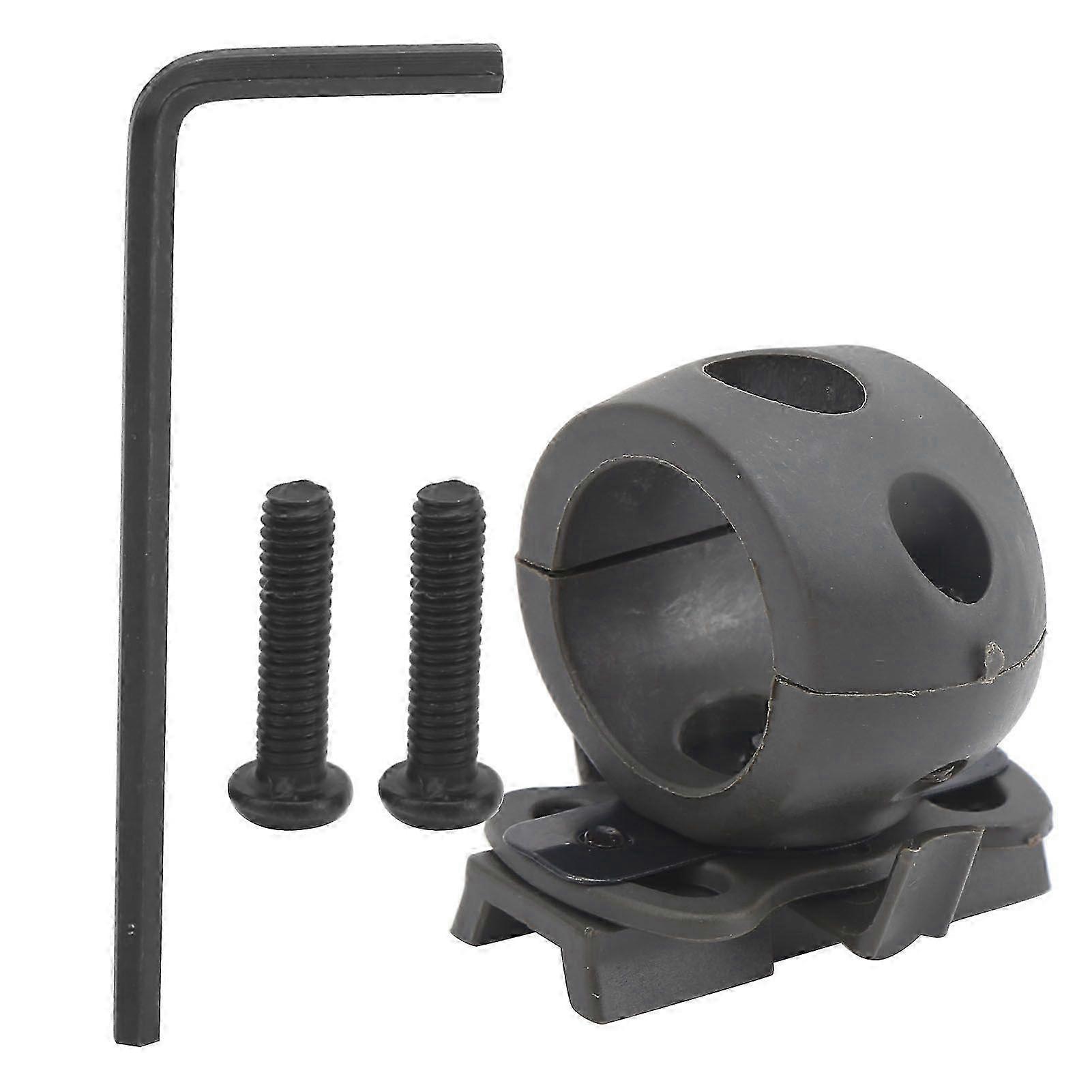 Helmet Flashlight Mount Flashlight Clamp Holder Portable Torch Bracket for MICH/IBH/FASTMilitary GreenHwy