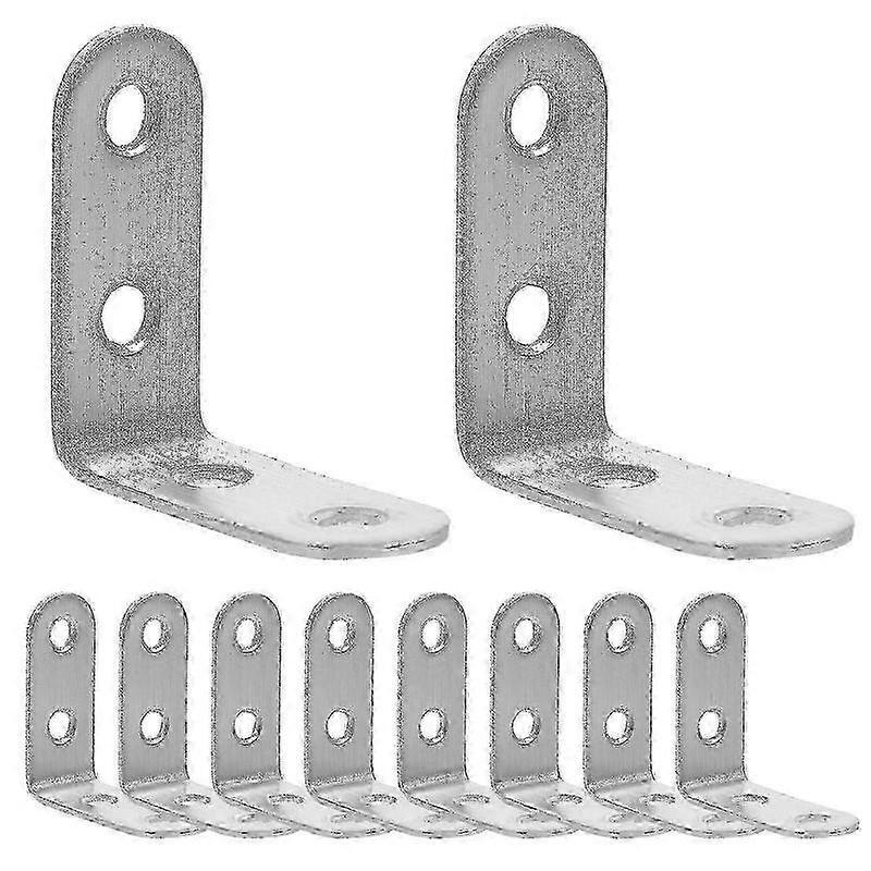 10 Pack of 90 Degree Corner Braces for Small Shelf Mounting with Right Angle Brackets