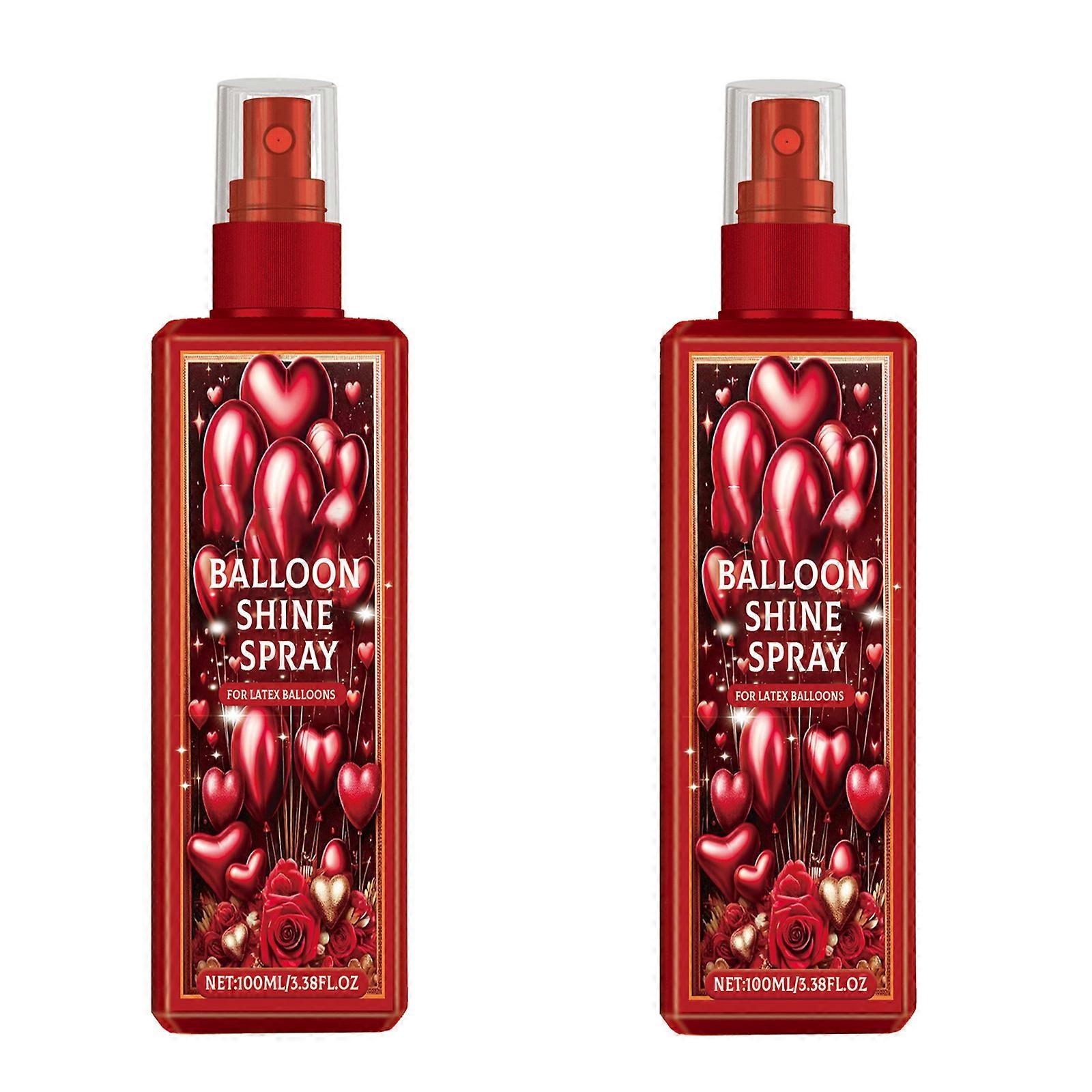 100ml Balloon Gloss Brightening Spray Easy to Use Latex Balloon Brightener for Parties Celebration Event Accessories Multicolor