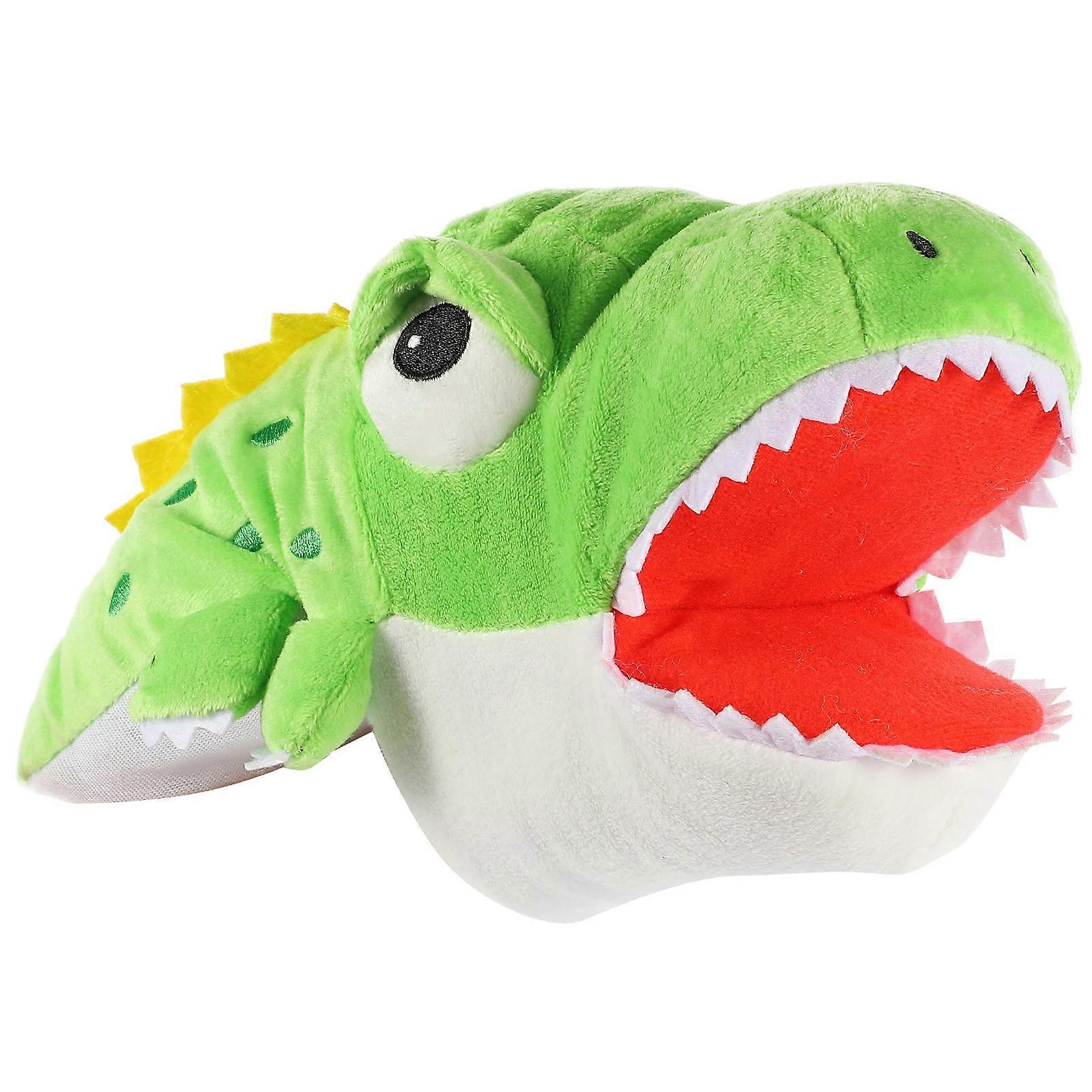 Creative Hand Puppet Toy for Playing Green Plush Material