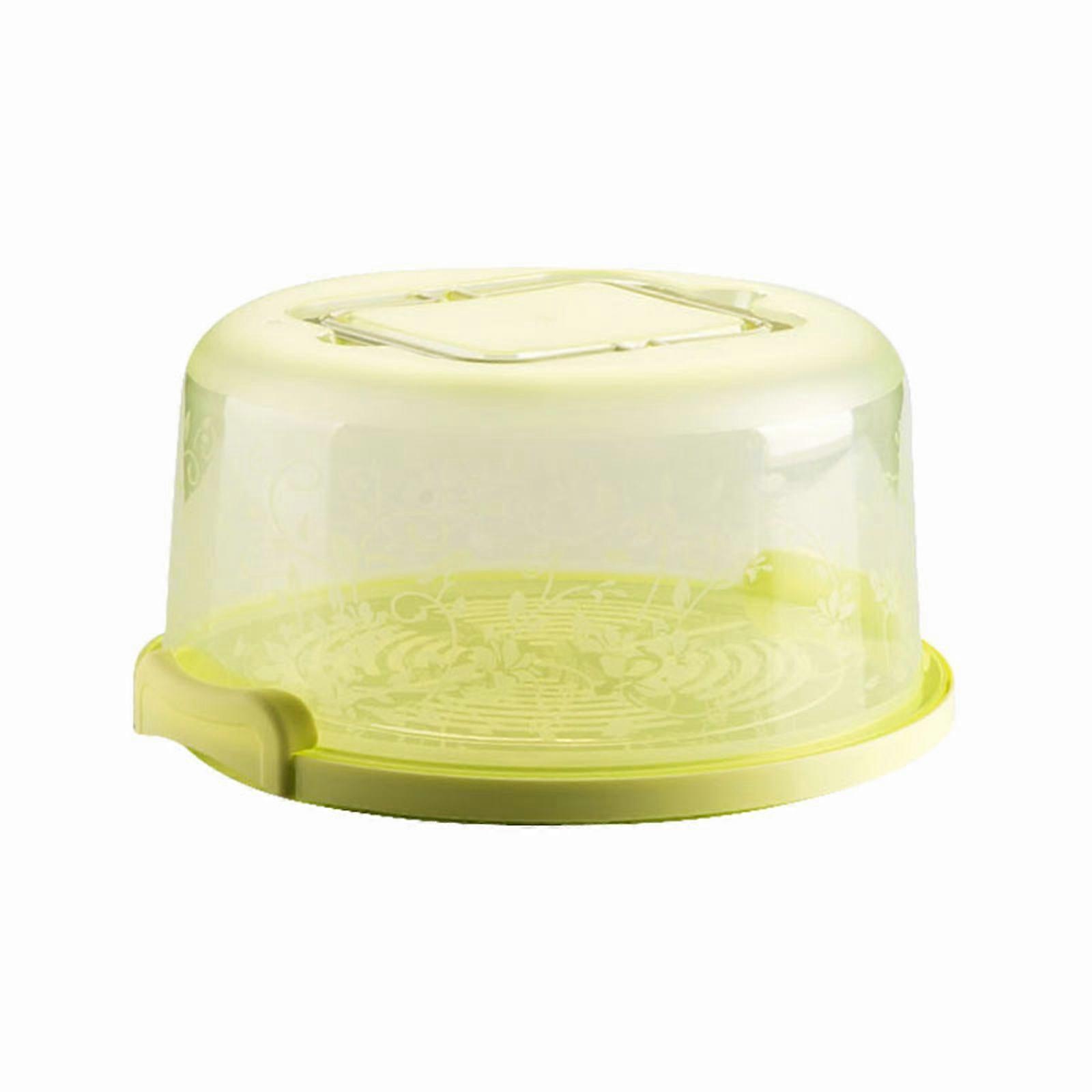 Cake Carrier with Lid & Handle - Compatible with 8” Cake, Pie, Cupcakes - Plastic Cake Container for Transport & Storage