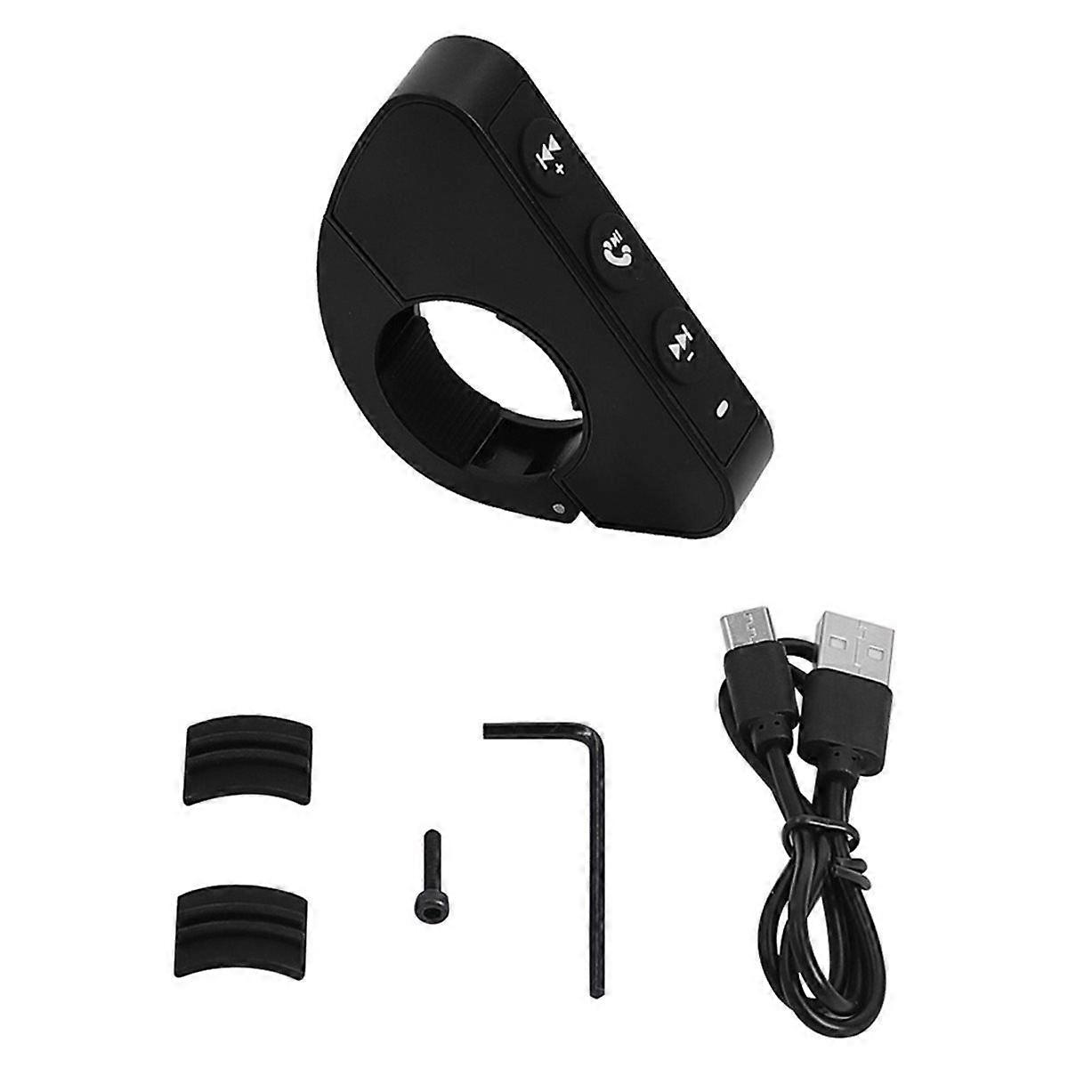 For Electric Scooter Wireless Bluetooth Remote Button Helmet Earphone Handlebar Media Controller