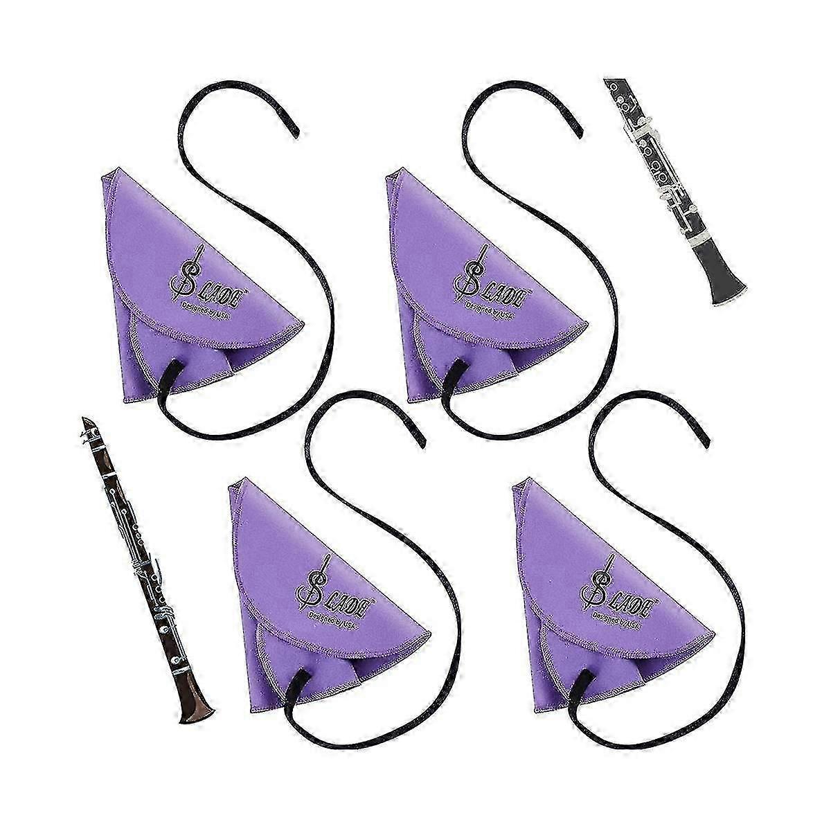 4 件单簧管拭子单簧管清洁布拉通拭子清洁布，用于内管 Suitab