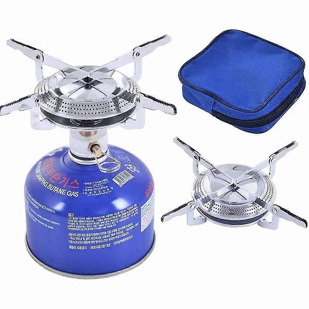 Windproof Camping Gas Stove Portable Foldable Backpack Electronic Stove Head