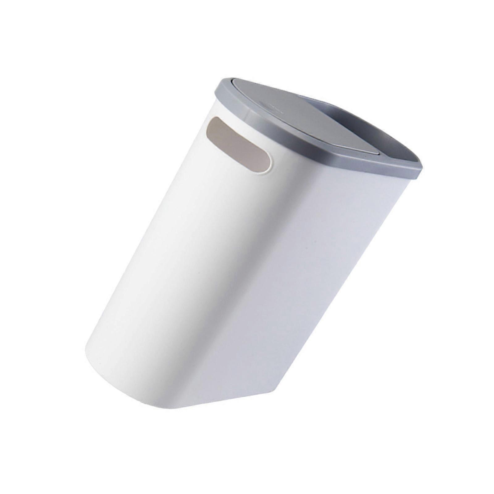 Convenient Press Open Garbage Can Narrow Trash Bin Space Saving Waterproof Pressing Type for Space Constrained Area Multicolor