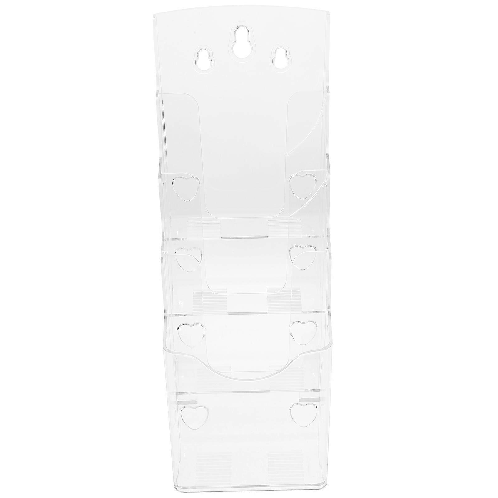File Rack Wall Mount Brochure Rack Pamphlet Holder Tabletop Document Stand