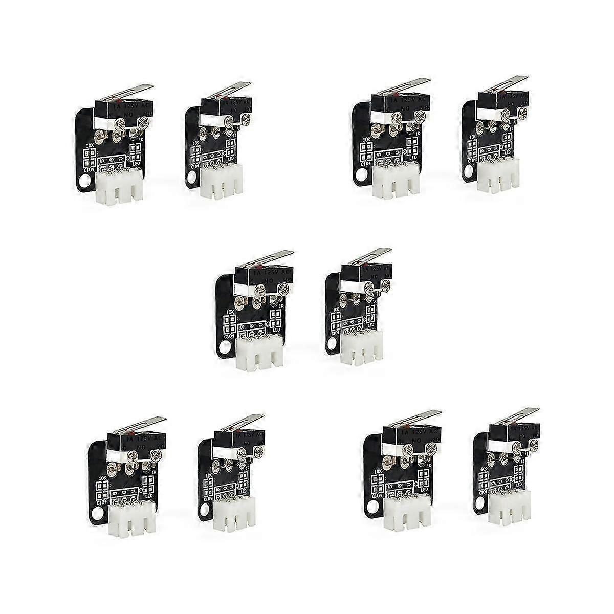 10 pcs imprimante 3D fin de course interrupteur compatible avec CNC RAMPS 1.4 RepRap