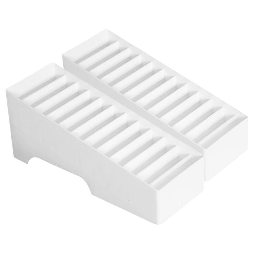 Cell Phone Holder Plastic Desktop Organizer for Storage 2Pcs Multi-Grid Box